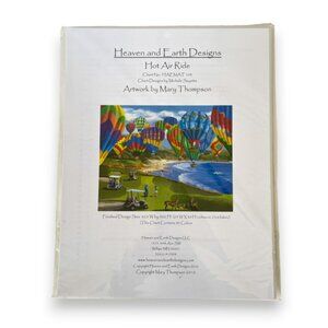 HAED Hot Air Ride Mary Thompson Cross Stitch Pattern Balloons NEW